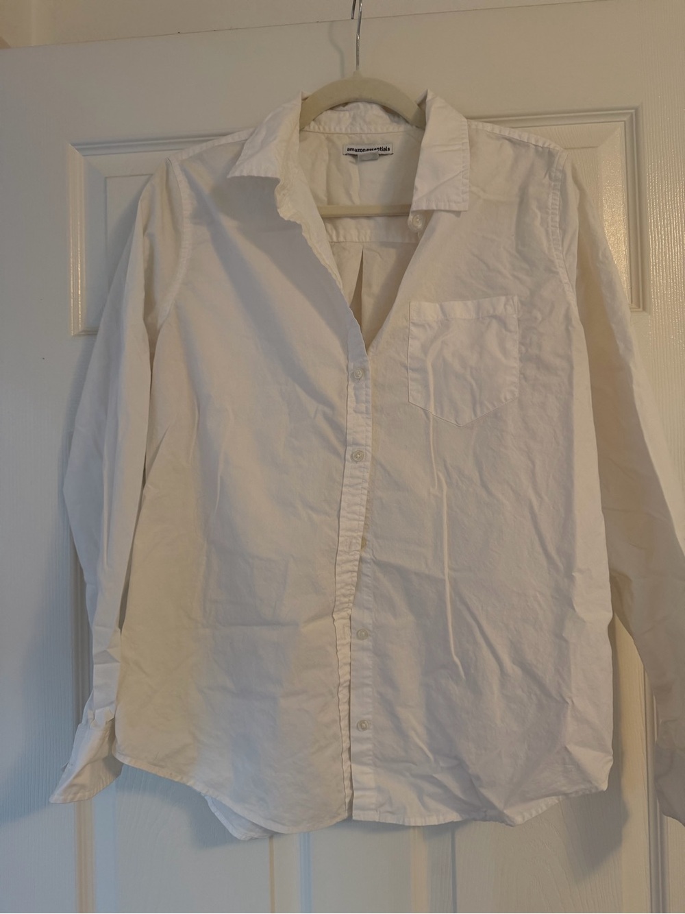 Classic White Button-Down Shirt